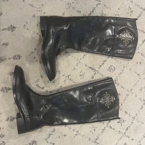 Tory Burch black leather boots